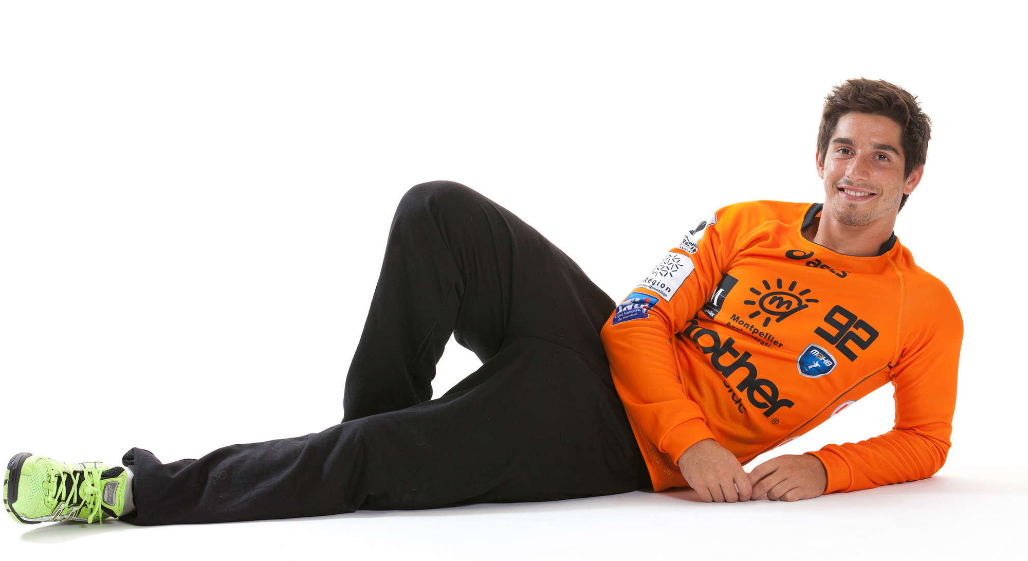 Saison 2012-2013, photo de pré-saison | Rémi Desbonnet est alors pensionnaire du centre de formation du Montpellier Handball