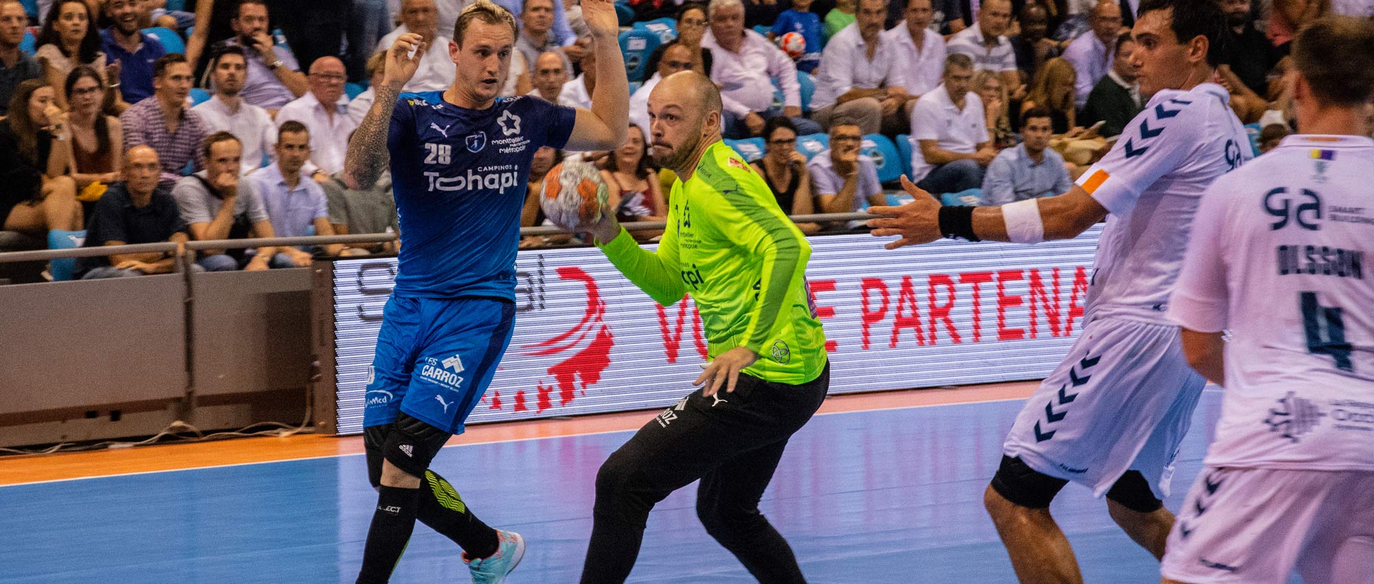 Vincent Gérard, ici au tir, lors de la 2ème journée de Lidl Starligue