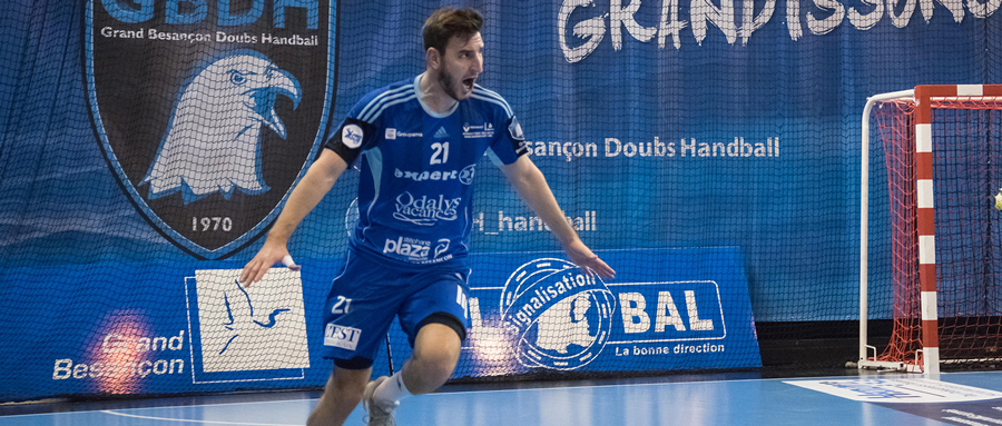 Luka Brkljacic évoluait sous les couleurs du Grand Besançon Doubs Handball la saison dernière.
