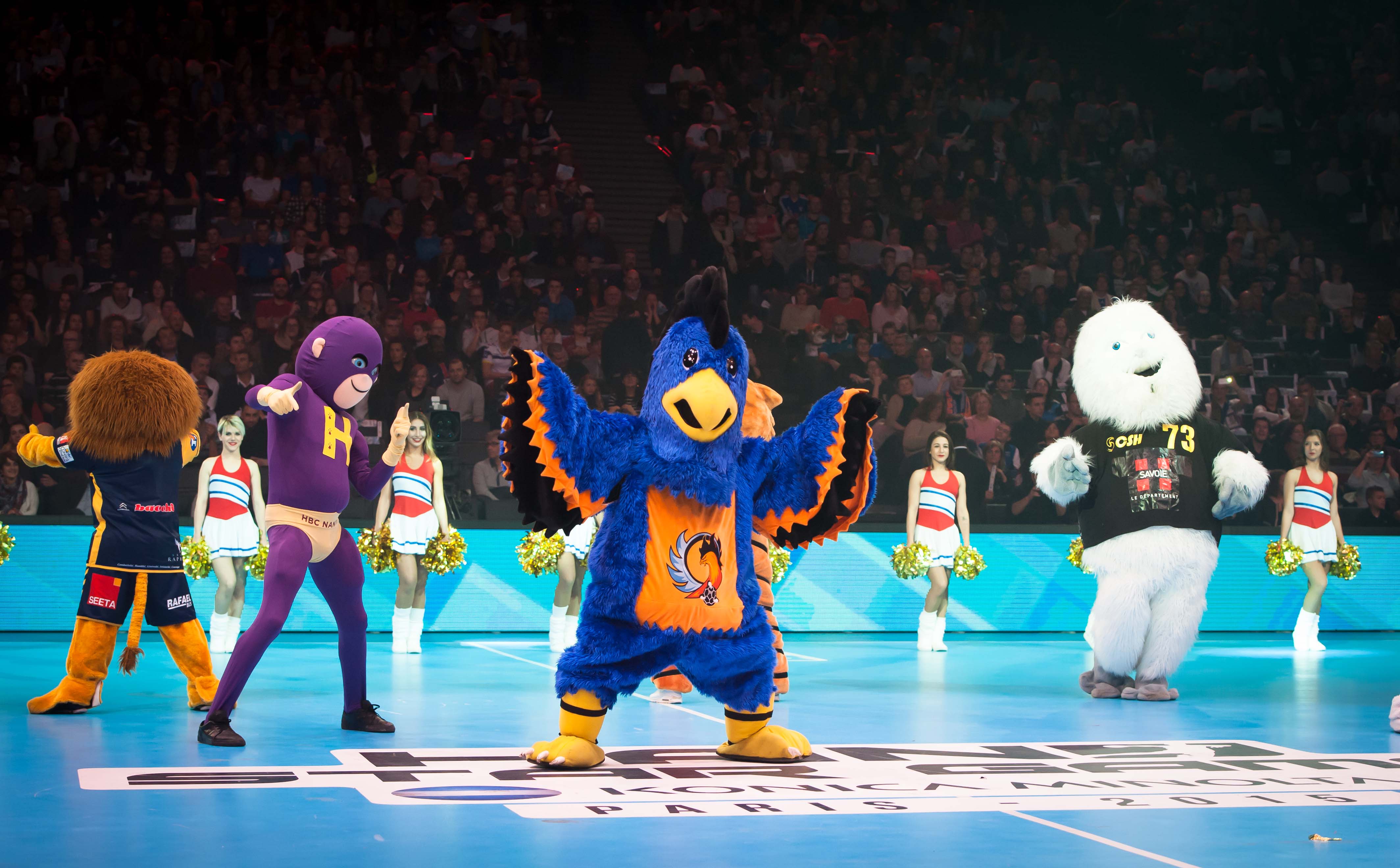 Les mascottes des clubs ont fait le show lors de l'édition 2015