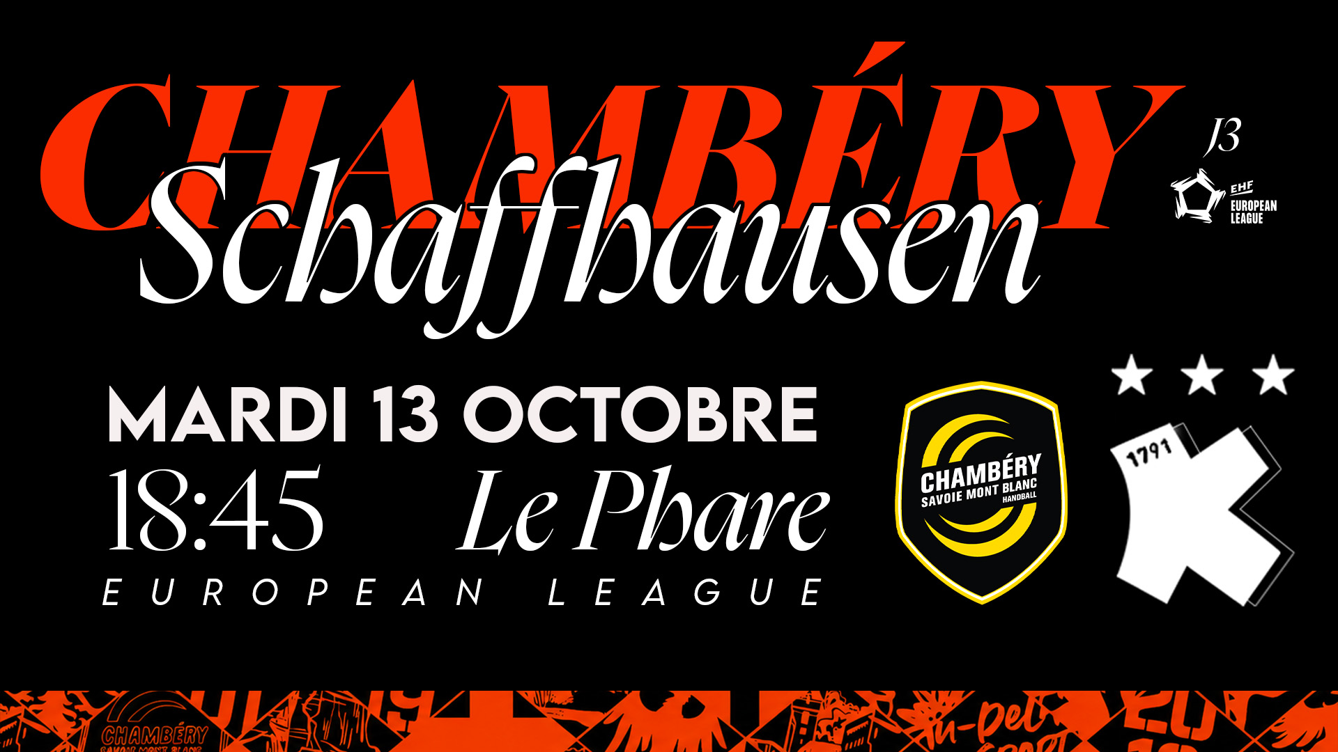 Chambéry vs Schaffhausen le 13 octobre au Phare : les infos pratiques