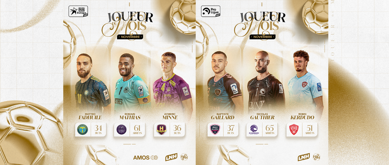 Votez pour le Joueur du Mois de Novembre !