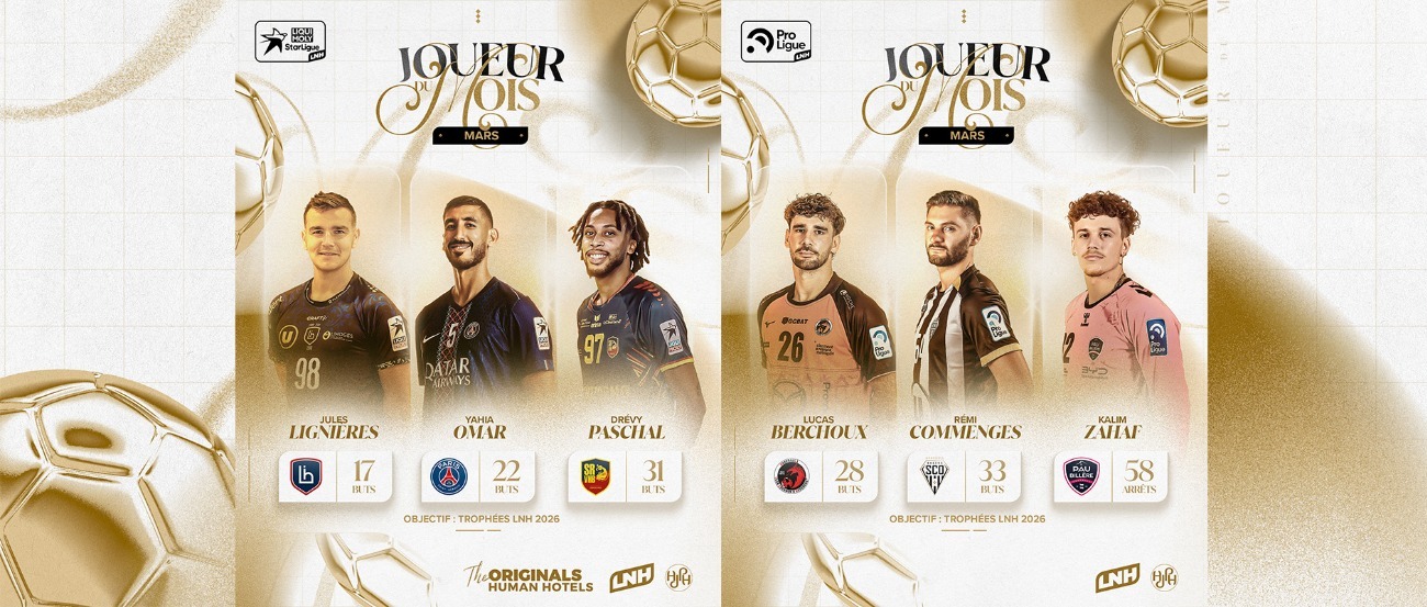 Votez pour les Joueur du Mois de mars !