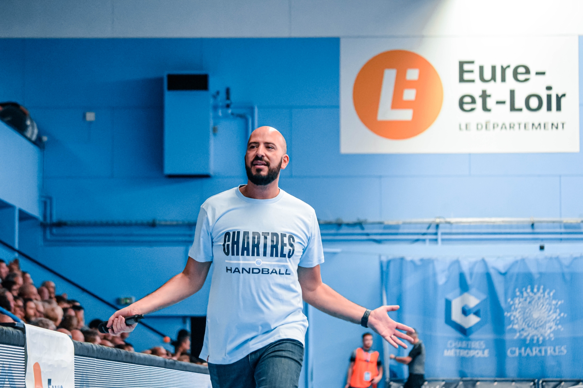 Meziane Chahed, nouveau speaker n°1 du C’Chartres Métropole Handball.