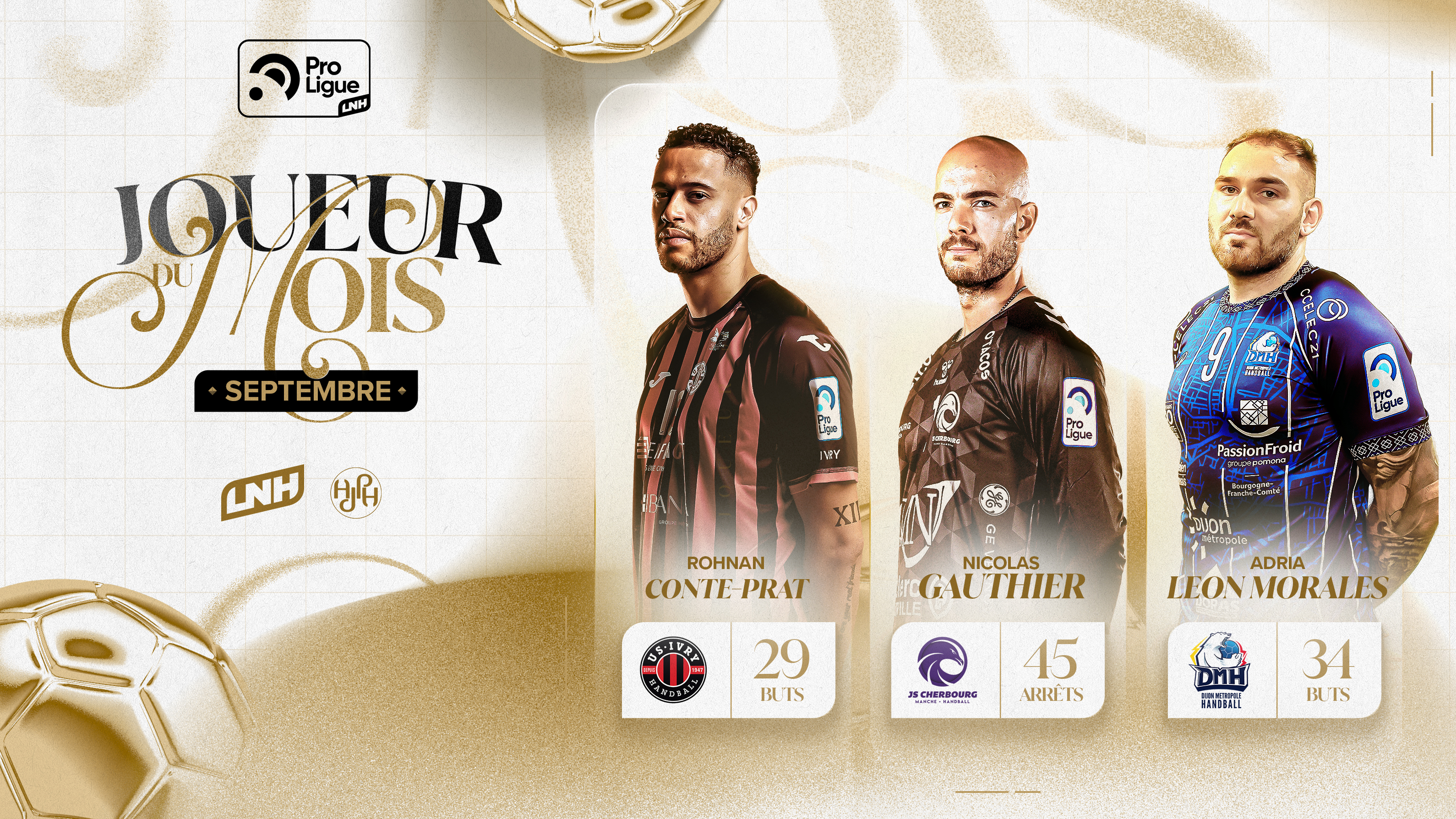 Votez pour le Joueur du Mois en ProLigue